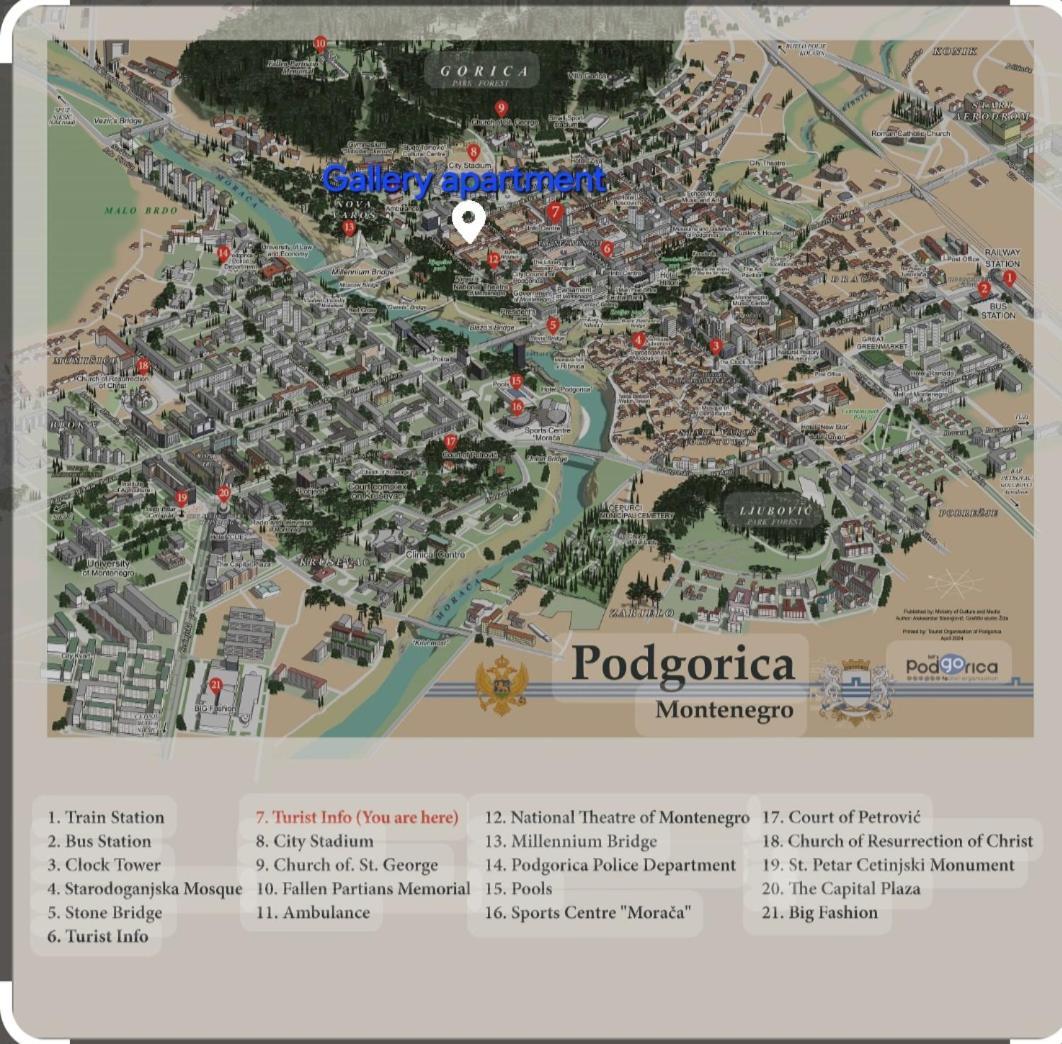 Gallery Apartment Podgorica Bagian luar foto